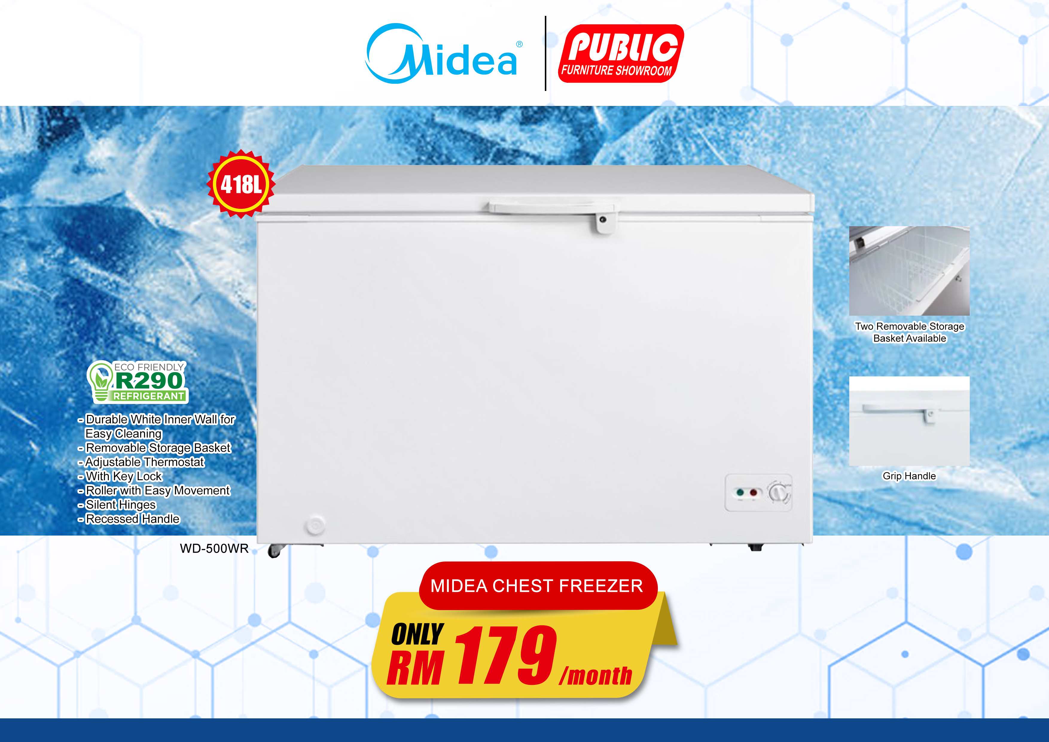 MIDEA CHEST FREEZER